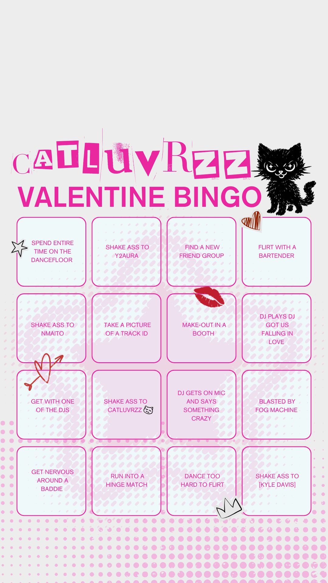 Catluvrz Bingo