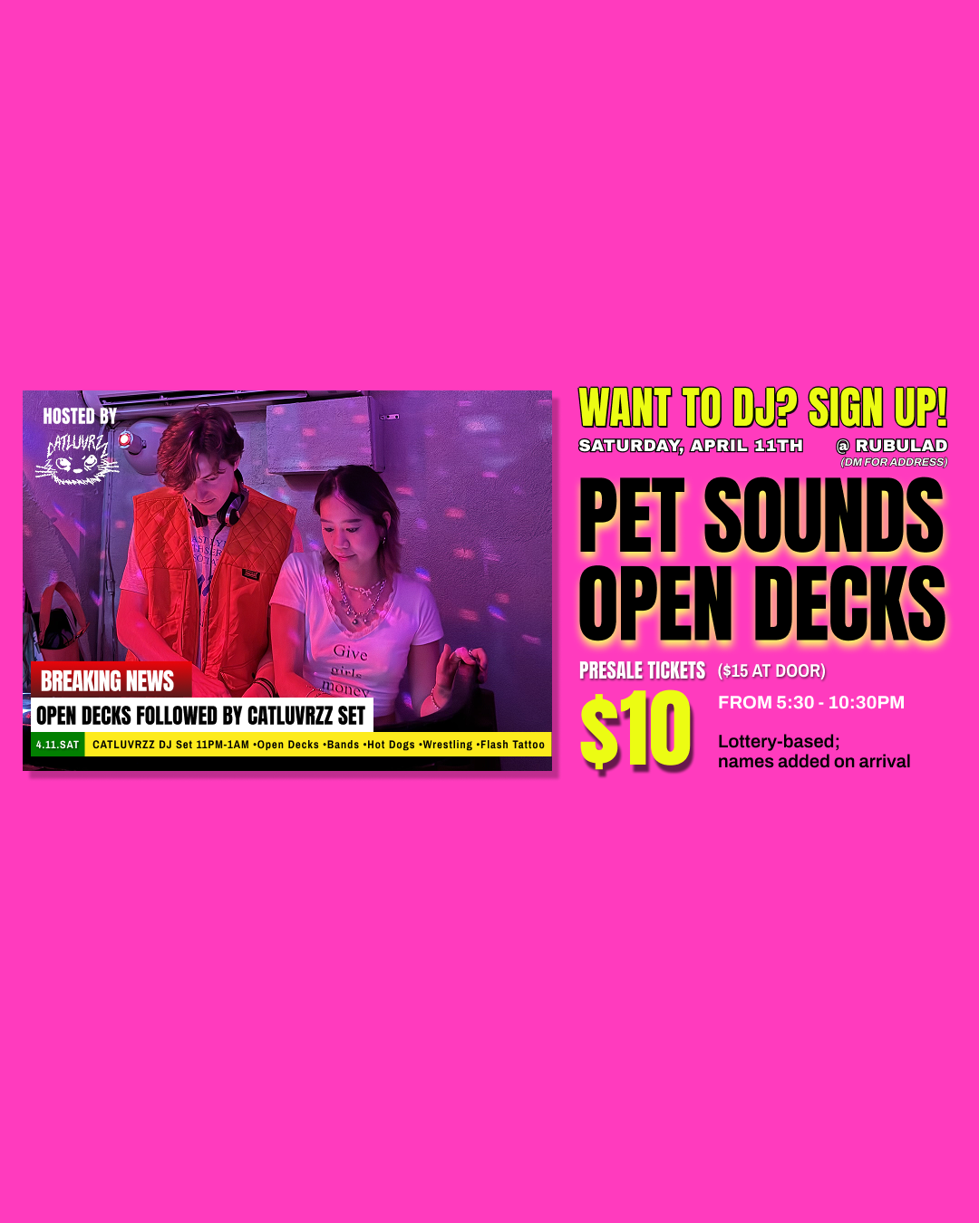 Pet Sounds Open Decks